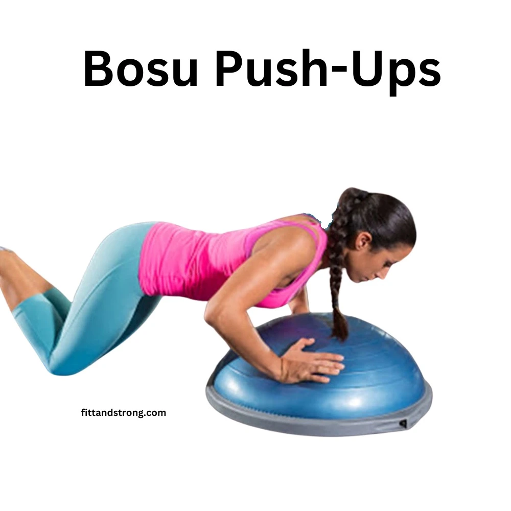 Bosu Ball Pilates Exercise-Push ups